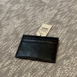 NWT A New Day Basic Card Case Wallet in Jet Black